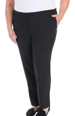 Nova Calça Elástica Hilary Radley Feminina Pull-On Controle de Barriga Grande XXL Preta - Imagem 1 de 3