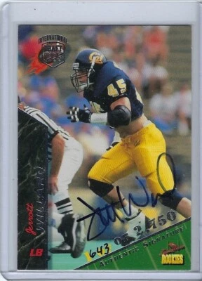 1995 Signature Rookies Autographs International #74 JERROTT WILLARD Chiefs CAL - Image 1 of 2