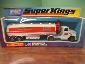 Vintage Matchbox SuperKings K-16 Articulated Exxon Petrol Tanker Truck NOS w Box - Picture 1 of 3