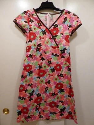 Vestido cruzado floral rosa talla M de Hanna Andersson para mujer usado Foto 1 de 4