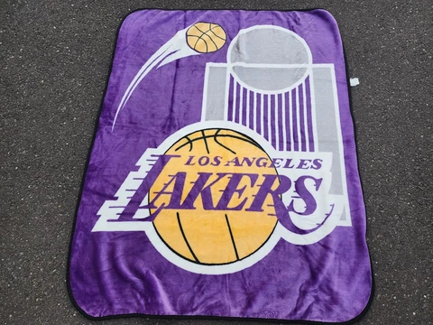 LA Lakers Blanket Soft NBA 50 x 60 Purple Basketball Cover