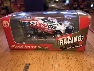 1998 Action RCCA John Force 1998 Mustang Castrol Funny Car 1:64 NHRA Never Open - Image 1 of 4