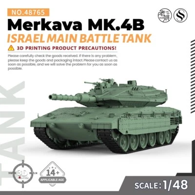SSMODEL WOT SS765 V1.9 1/48 Model Kit Israel Merkava MK.4B Main Battle Tank - Image 1 of 4