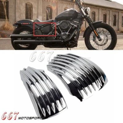 Cubierta lateral de batería para Harley Softail FXST FLHCS Street Bob FXBBS FLSL 2018-2024 Foto 1 de 4