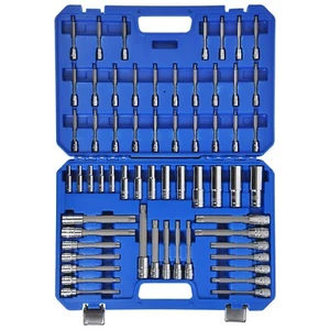 Extra Long Socket Bits and Deep Socket Set 1/4 ,3/8 ,1/2IN Drive TP E-Torx - Picture 1 of 10