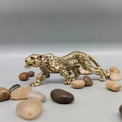 Small Statue Desktop Ornaments Leopard Figurines Miniatures Crafts Home Decor - image 1 of 4