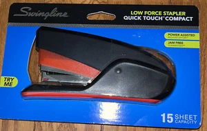 Swingline Quick Touch Compact Stapler, 20 Sheets, Black/Gray - Picture 1 of 5
