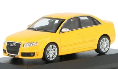 AUDI RS 4 - 2004 - yellow - Minichamps 1:43 - Immagine 1 di 4