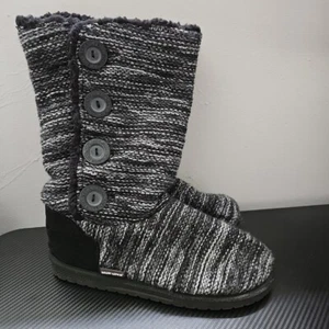 Muk-Luks Crochet Calf Height Size Womens 11 Fashion Boots with Buttons - Picture 1 of 10