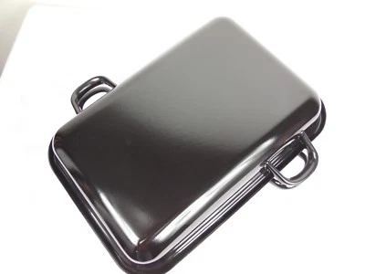 RIESS Premium Emaille Bratpfanne mit Deckel Bräter Pfanne Doppelbräter  37x26  - Bild 1 von 4