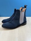 NPS Navy Blue Suede Chelsea Boots For Women UK Size 4