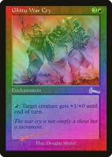 Ghitu War Cry FOIL Urza's Legacy PLD Red Uncommon MAGIC MTG CARD ABUGames