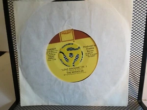 The Miracles "Love Machine PT 1 & PT 2"- Tamla/Motown Records - 45 RPM Very Good - Picture 1 of 6