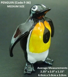 Beautiful GLASS PENGUIN Glossy Decorative Finish Glass Ornament Glass Animal - Picture 1 of 2