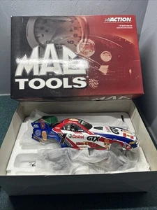 Coche divertido fundido a presión John Force King of the Hill escala 1:24 nuevo en caja sin usar, en caja Ford Mustang - Imagen 1 de 12