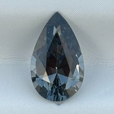 Natural Grey Spinel 1.23 Cts Pear Shape Loose Gemstone For Jewellery - Image 1 of 4