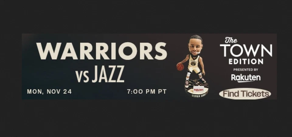 Golden State STEPHEN CURRY 2025 "Town Edition" Bobblehead SGA 11.24.25 PRE-SALE - Image 1 of 1