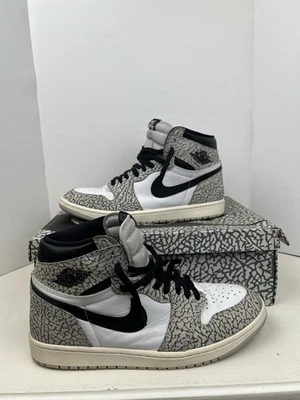 Size 11.5 - Air Jordan 1 Retro OG High White Cement - Image 1 of 4