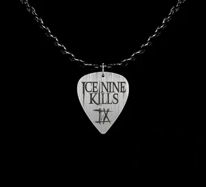 Ice Nine Kills inspiriertes Gitarren-Plektrum-Anhänger Halskette – Rock-/Metallschmuck - Bild 1 von 1