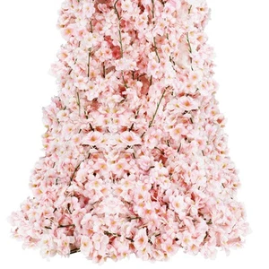 12-Pack 70.8 Ft Artificial Cherry Blossom Garland Cherry Blossom Hanging Vine... - Picture 1 of 9