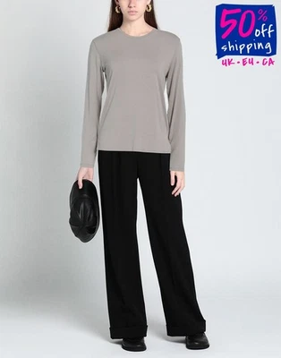 PVP€140 Camiseta Majestic Filatures Talla 1 S Gris Manga Larga Hecha en Italia Foto 1 de 4