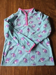 GIRLS 12 OSHKOSH B'GOSH FLEECE PULLOVER - Picture 1 of 7