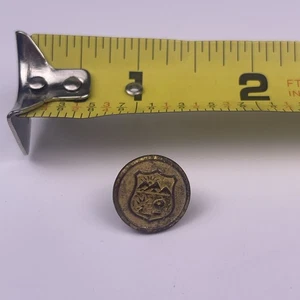 State Of Ohio Brass Uniform Button Cuff Collar Small SUPERIOR QUALITY Metal Shan - Picture 1 of 4
