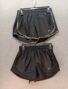 2 Nike Athletic Dri Fit Tempo Running Shorts Womens Size S Black 831558-005/014 - Picture 1 of 10