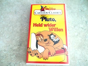 Walt Disney Cartoon Classics Pluto "Held wider Willen" German VHS 1985 - Imagen 1 de 3