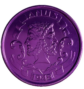25 aniversario de enero 1973 - ficha púrpura doble de Mardi Gras - Imagen 1 de 2