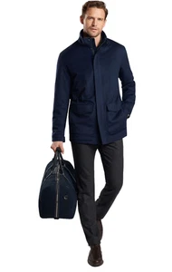 Peter Millar Crown Crafted Tempest Wool Navy Men's  Coat Jacket Size US L $1595 - Picture 1 of 18