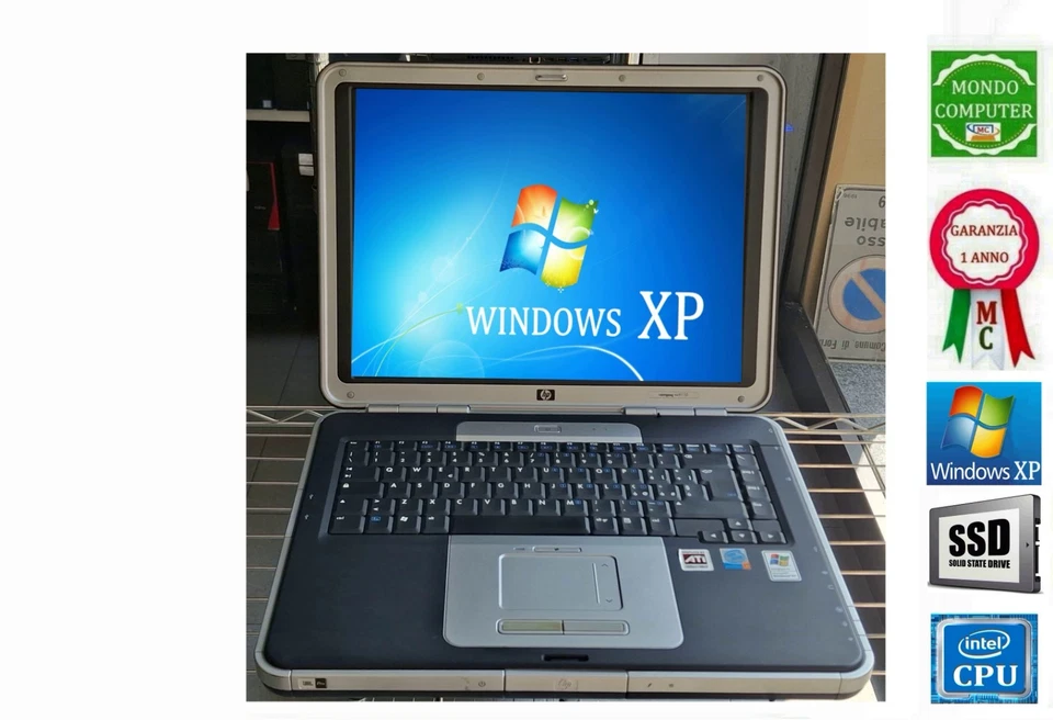 PORTATILE NOTEBOOK HP COMPAQ NX9110 CPU INTEL HDD WINDOWS XP - Immagine 1 di 1