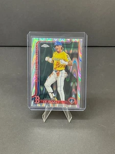 2025 Topps Chrome Jarren Duran #79 Raywave Refractor Boston Red Sox - Picture 1 of 2
