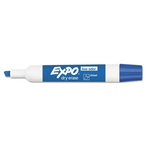EXPO Low Odor Dry Erase Marker Chisel Tip Blue Dozen 80003 - Picture 1 of 7