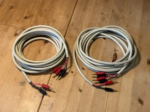 Straight Wire Rhythm Speaker Cables Bi-Wire (2x 5.5m Length) Made in USA - Picture 1 of 4