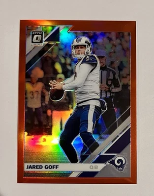 Panini Donruss Optic Jared Goff Red Prizm 2019 /99 #53 Rams/Lions QB1 SSP - Imagem 1 de 3