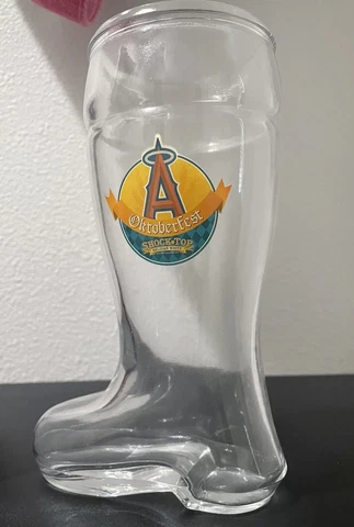 🔥Los Angeles Angels of Anaheim Boot Mug Oktoberfest SGA Belgian White Shock Top Cover