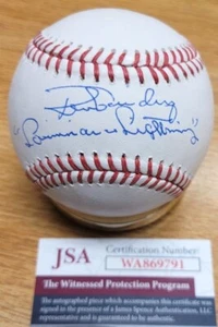 Autographed RON GUIDRY "Louisiana Lightning" Official Major League Baseball JSA - Picture 1 of 1