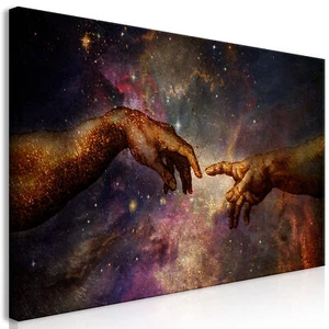 Schaffung Adam Michelangelo VLIES LEINWAND DEKO BILDER WANDBILD XXL WOHNZIMMER - Bild 1 von 5