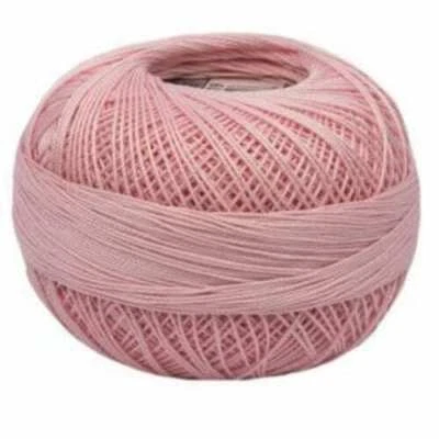 Lizbeth Egyptian Cotton Crochet Thread Size 20 Color 619 Baby Pink