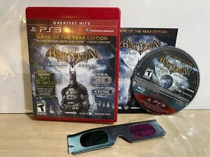 Batman: Arkham Asylum - GOTY game complete w/ 3d Glasses -Sony Playstation 3 PS3 - Picture 1 of 1