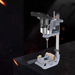 Adjustable Bench Clamp Drill Press Stand Workbench Repair Tool for Hand Drilling - Picture 1 of 19