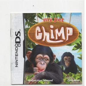 My Pet Chimp Nintendo DS MANUAL ONLY NO TRACKING Authentic - Picture 1 of 1