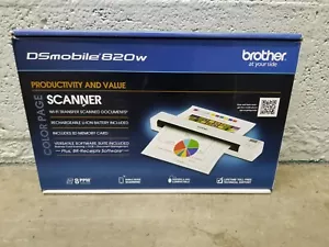 Brother DSmobile DS-820W Portable Sheet Scanner with Wireless, White - Picture 1 of 5