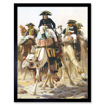 Gerome Napoleon Bonaparte Camel Egypt Painting Art Print Framed 12x16 • 11.02€