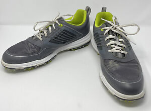 Footjoy FJ Fury 51102 Gray & Green Golf Shoes Men's  Size 11 M