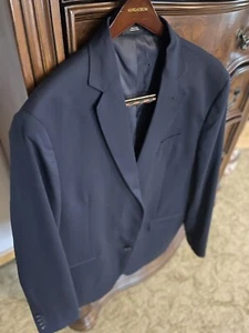Nordstrom Navy Trim Fit Sports Jacket Size 48 Long - Picture 1 of 12
