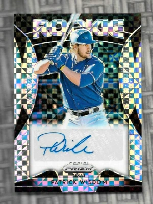 PATRICK WISDOM 2019 PANINI PRIZM SP ROOKIE RC AUTOGRAPH AUTO MLB #'D /75 CUBS - Image 1 of 2