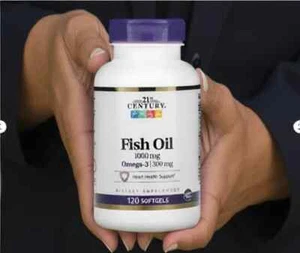 2 X 21st Century, Fish Oil, 1,000 mg, 120 Softgels - Picture 1 of 3