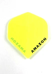 Nuovo Standard Freccette Voli 3 Set di 3 GIALLO Spietato Amazon per Acciaio o Morbido - Foto 1 di 1